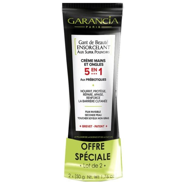 Gant de beauté ensorcelant crème mains ongles 5en1 2x50 g