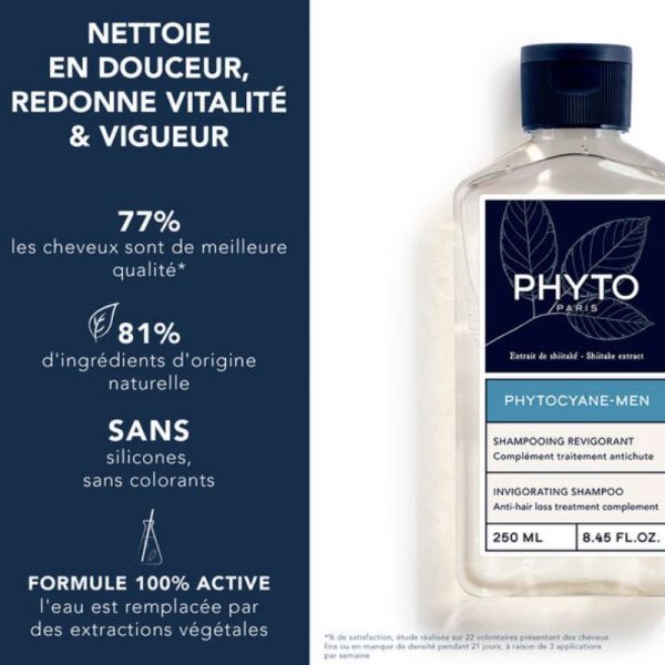 Phyto Phytocyane Men shampooing antichute Homme 250ml