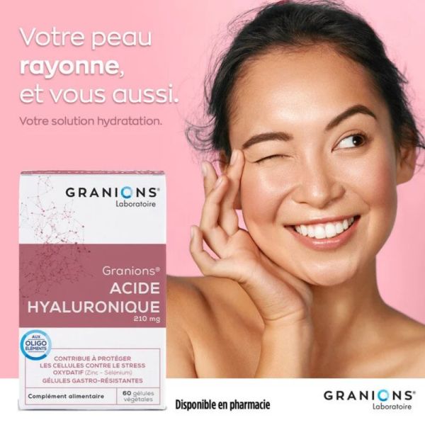 Granions acide hyaluronique 60 gélules végétales