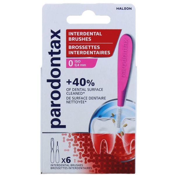 Parondontax Brossettes Interdentaires 0.4mm - 6 Unités
