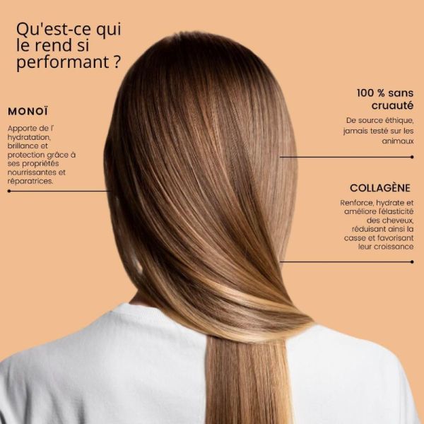 RoseBaie shampoing monoï & collagène protection & revitalisation 500ml