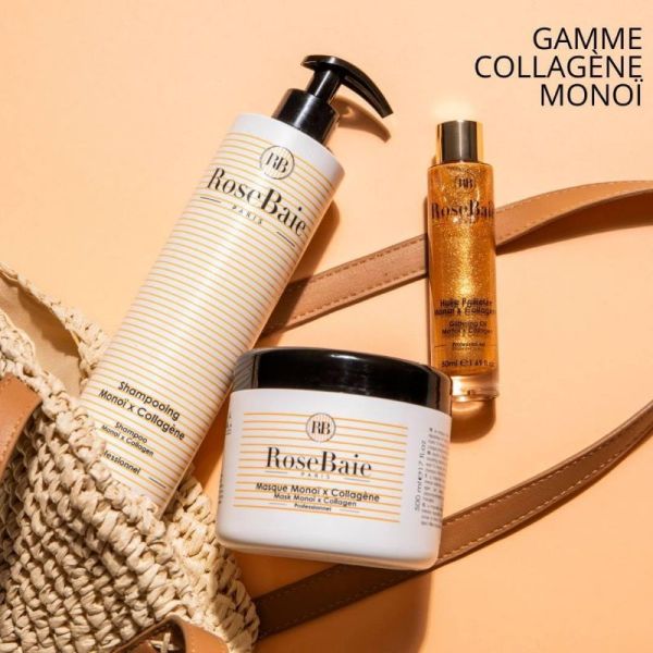 RoseBaie shampoing monoï & collagène protection & revitalisation 500ml
