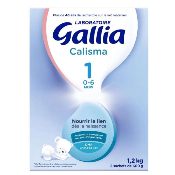 Gallia Calisma 1 Lait En Poudre 0 à 6 mois 2x600g