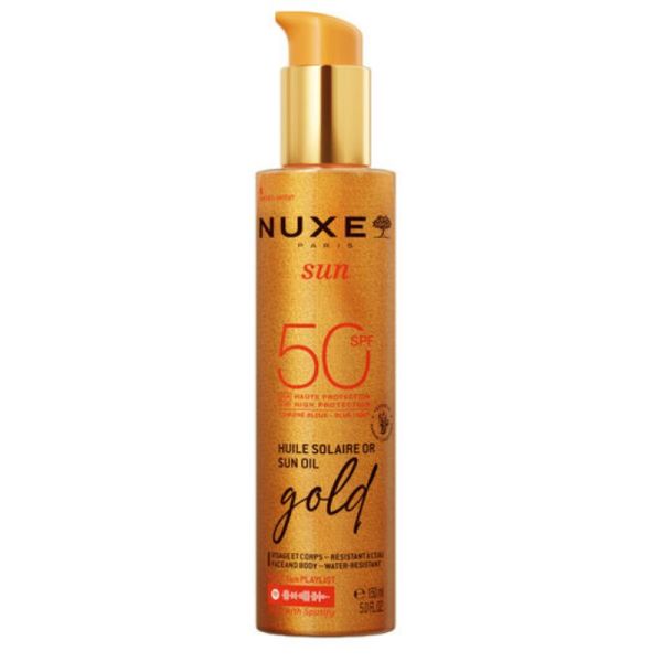 Nuxe Sun huile solaire Or visage et corps Gold SPF50 150ml