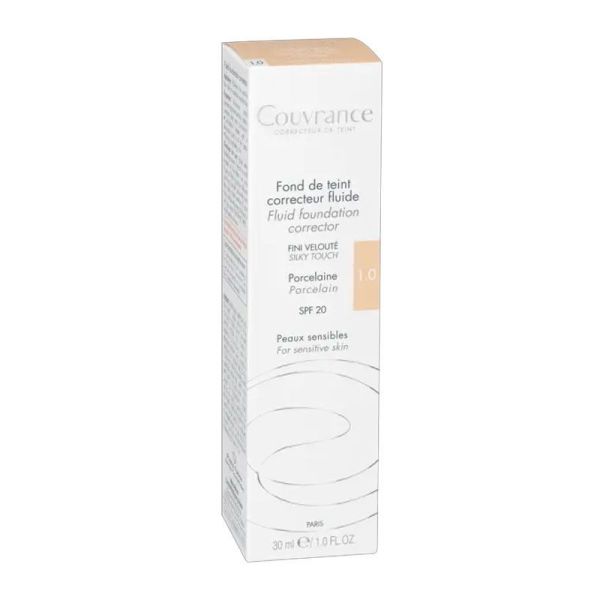 Avène Couvrance fond de teint Correcteur fluide 1.0 Porcelaine SPF20 30ml