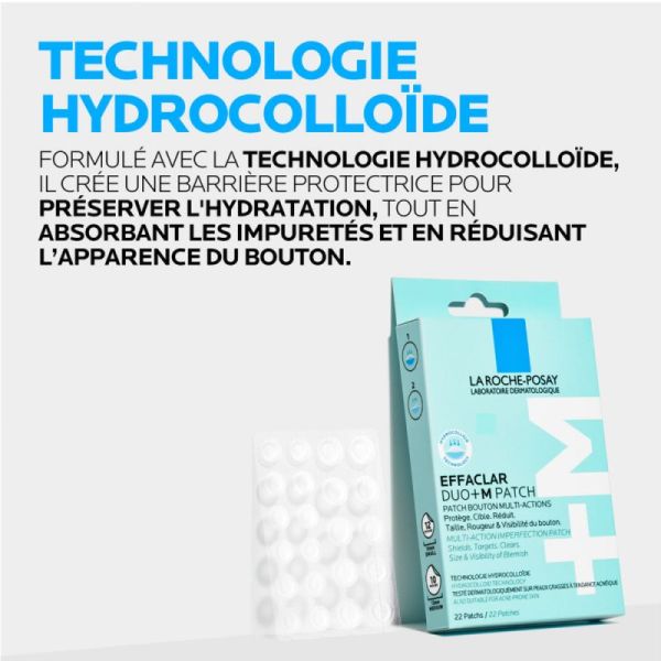 Roche Posay Effaclar Duo+M bouton multi-actions 22 patchs