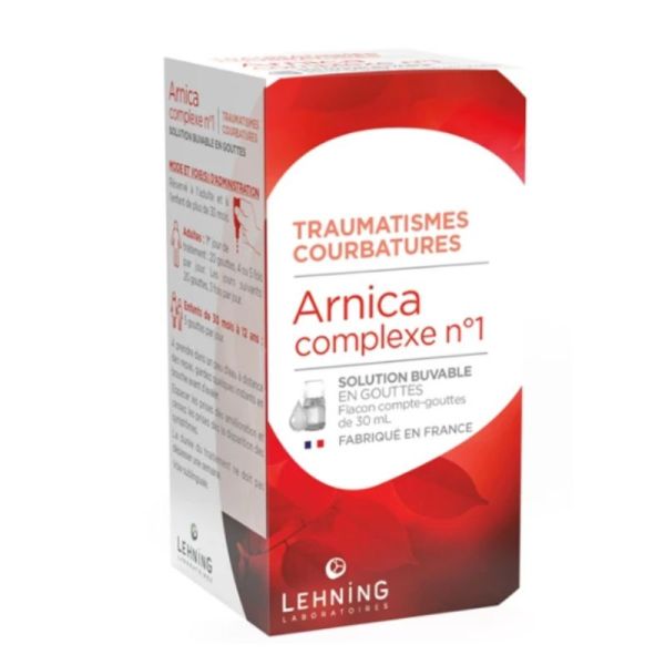 Lehning Arnica Complexe n°01 solution buvable 30ml