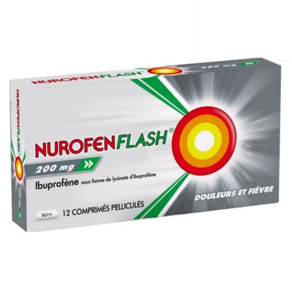 NurofenFlash 200mg 12 comprimés pelliculés