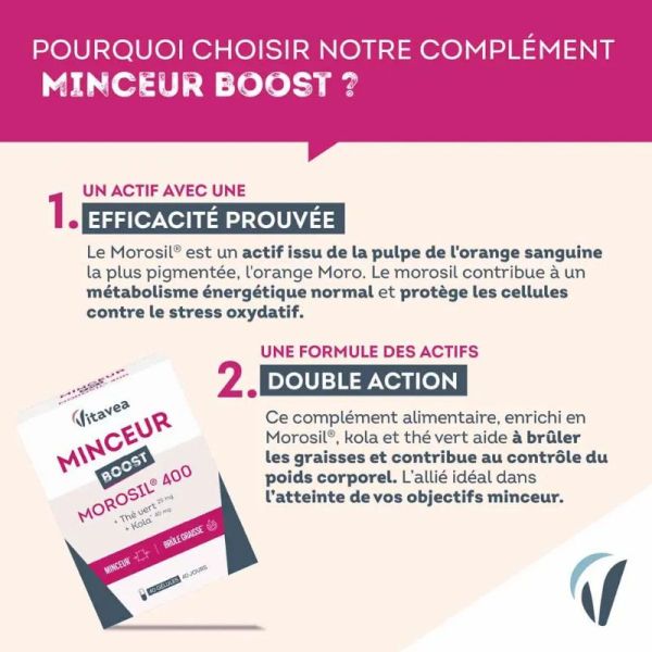 Vitavea Santé Minceur Boost Morosil 40 gélules
