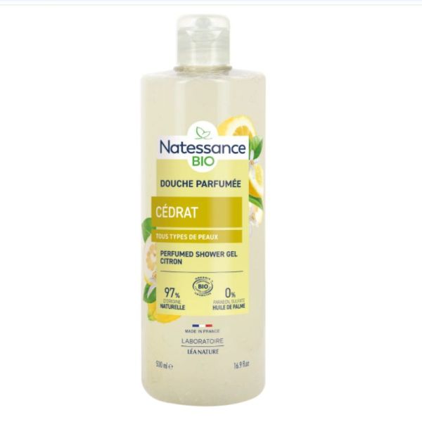Natessance gel douche parfumée Cédrat 500 ml