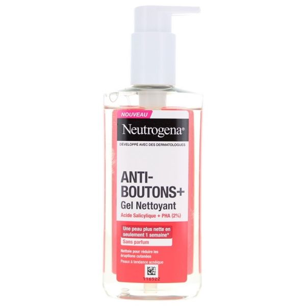 Neutrogena Anti-Boutons + Gel Nettoyant Sans Parfum 200 ml