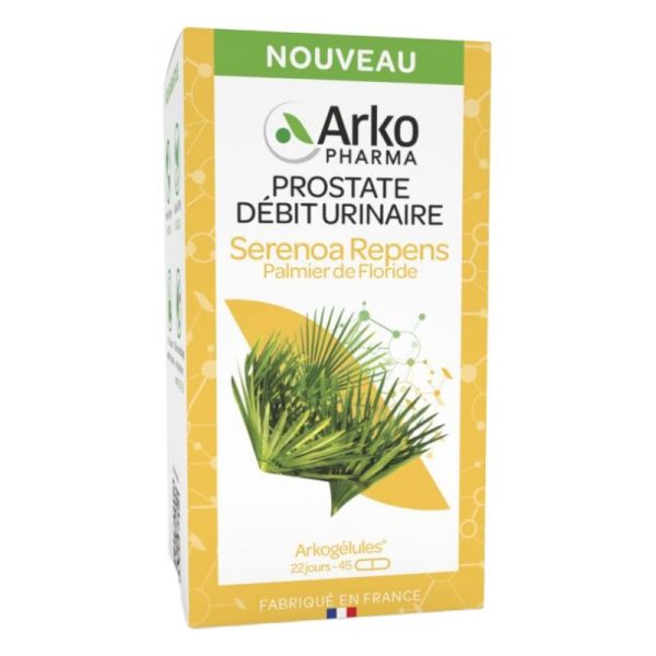 Arkogélules prostate débit urinaire palmier de Floride 45 gélules