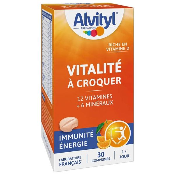 Alvityl Vitalité à croquer goût Orange 30 Comprimés