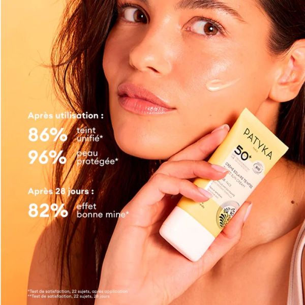 Patyka crème solaire visage spf50+ bio 40ml