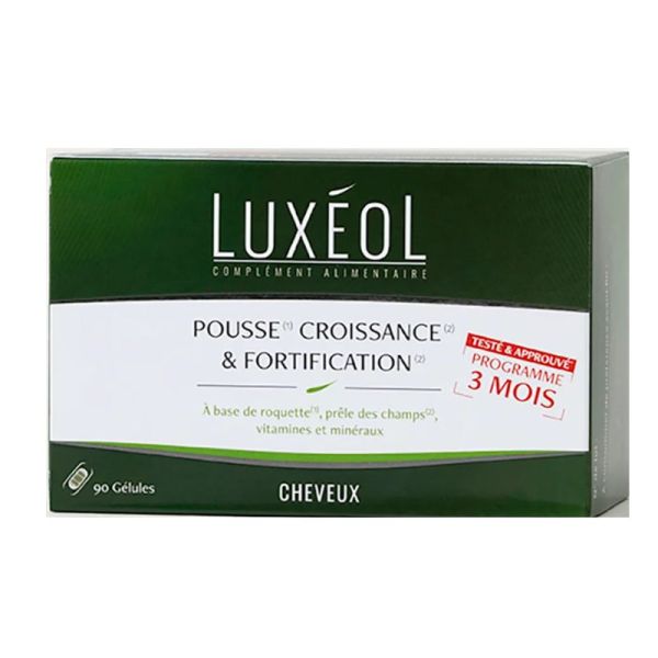Luxéol Pousse croissance et fortification cheveux 90 gélules