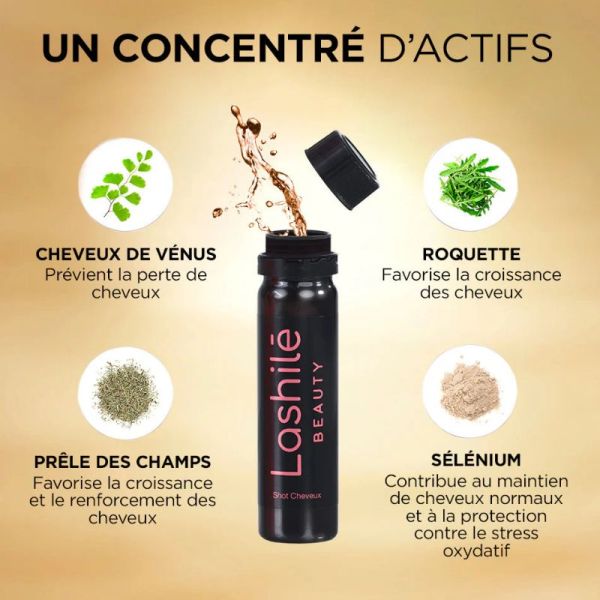 Lashilé Beauty Shots cheveux triple action 14 jours 14 shot X 15ml