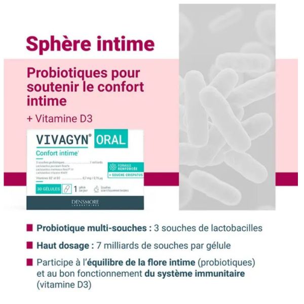 Vivagyn Oral Confort intime 30 gélules