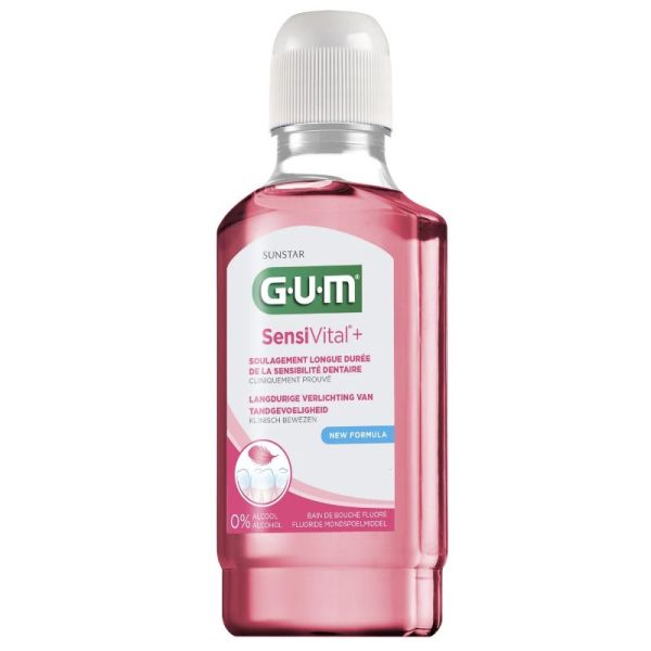 Gum Sensitivital+ bain de bouche dents sensibles 300ml
