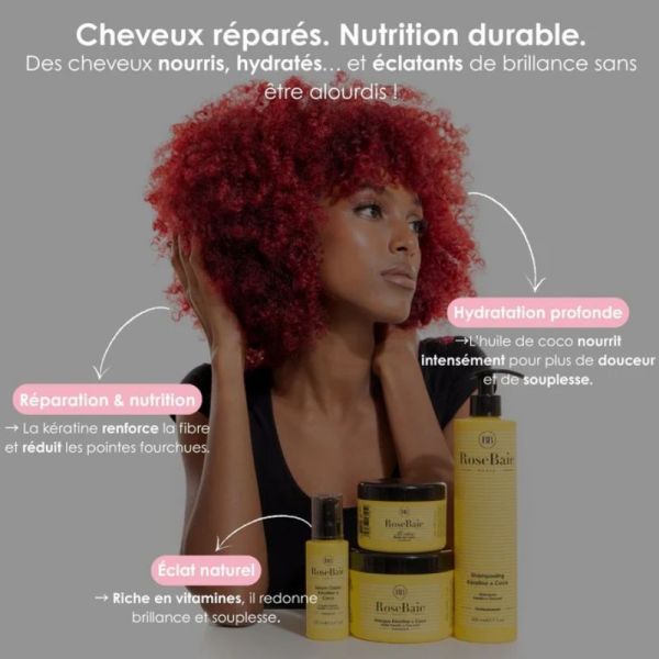 RoseBaie masque Coco & kératine nutrition & hydratation 500ml