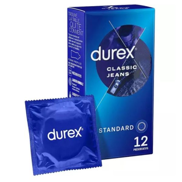 Durex Préservatifs Classic Jeans - 12 préservatifs