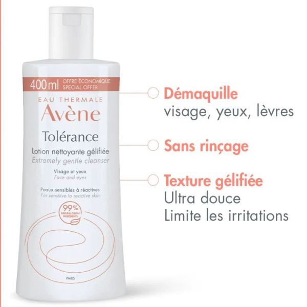 Avène Tolérance Control lotion nettoyante gélifiée 400ml