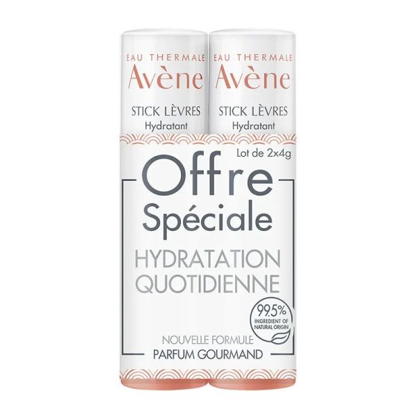 Les Essentiels Duo sticks lèvres hydratant 2x4 g