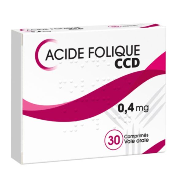 Acide Folique 0.4mg 30 comprimés