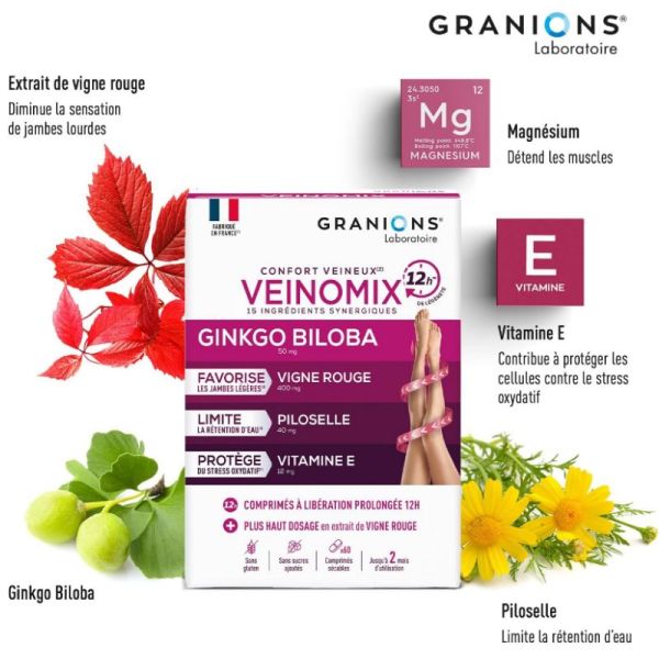 Granions Veinomix 60 comprimés
