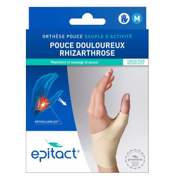 Epitact Orthèse souple Pouce Gauche taille M Rhizarthrose 1 unité