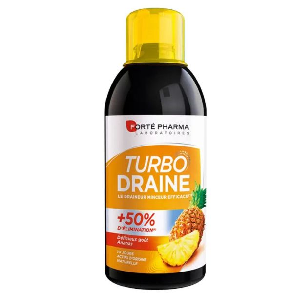 Forté Pharma Turbodraine draineur minceur et élimination goût ananas 500ml