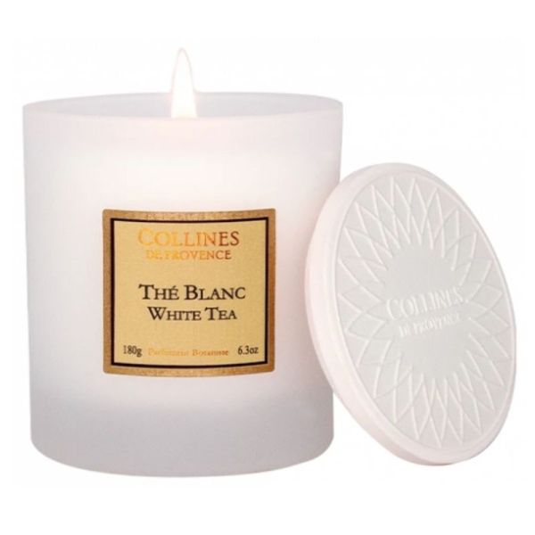 Collines de Provence Les Naturelles Bougie senteur Thé Blanc 180g