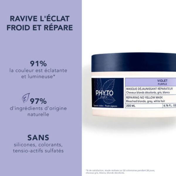 Phyto Violet masque déjaunissant réparateur 200ml