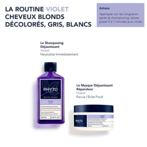 Phyto Violet masque déjaunissant réparateur 200ml