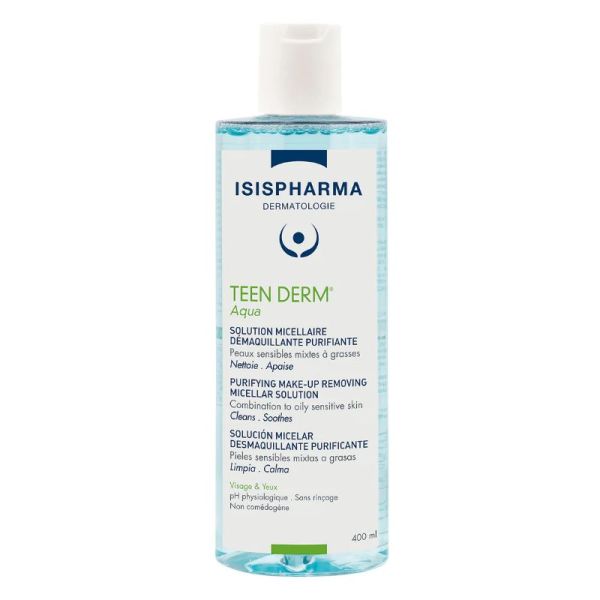 Isispharma Teen Derm Aqua solution micellaire purifiante 400 ml