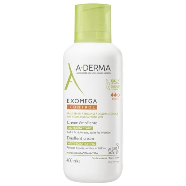 Exomega Control Crème Émolliente Anti-Grattage 400 ml