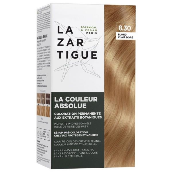 Lazartigue La Couleur Absolue Coloration 8.30 Blond Clair Doré 60ml