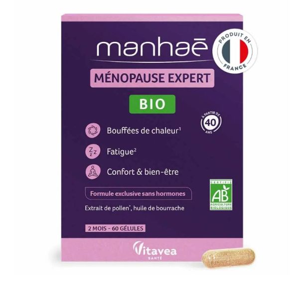 Manhaé Ménopause Expert bio 60 gélules