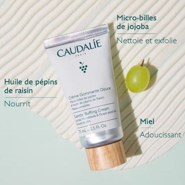 Caudalie  Vinoclean crème gommante douce aux micro billes de jojoba 75 ml