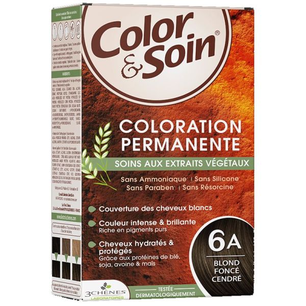 3Chênes Color & Soin Coloration Permanente 6A Blond Foncé Cendré
