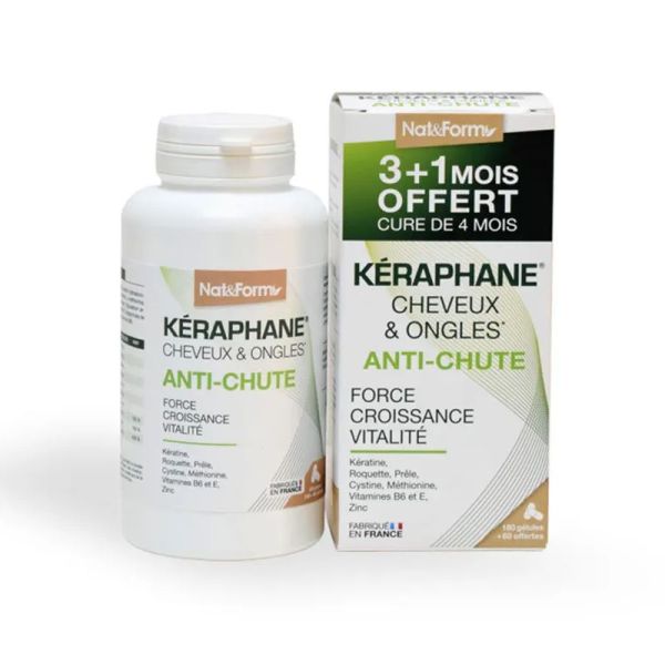 Nat&Form Keraphane cheveux et ongles 180+60 gélules