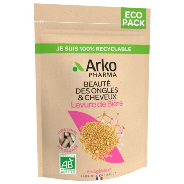Arkogélules Levure de Bière Bio Éco Pack 270 Gélules