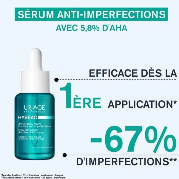 Uriage Hyséac Sérum peau neuve booster anti Imperfections 30ml
