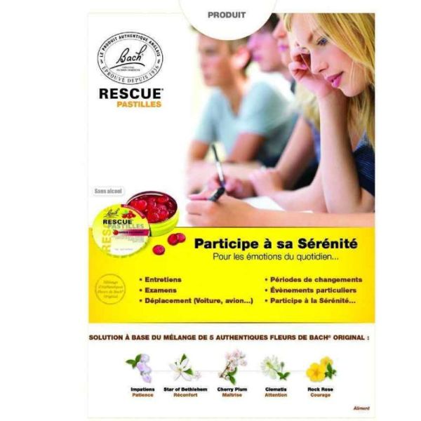 Bach Rescue Nuit pastilles saveur cassis 50g
