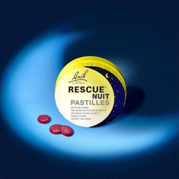 Bach Rescue Nuit pastilles saveur cassis 50g