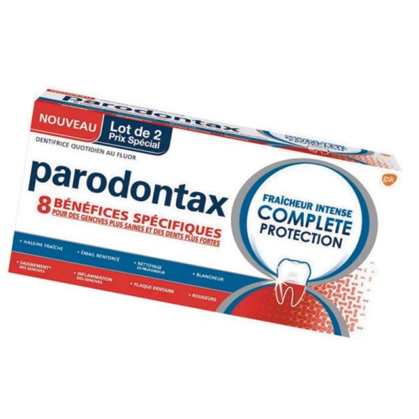 Parodontax dentifrice protection complète 2x75ml