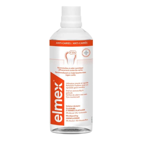 Elmex anti-caries solution dentaire sans alcool 400ml