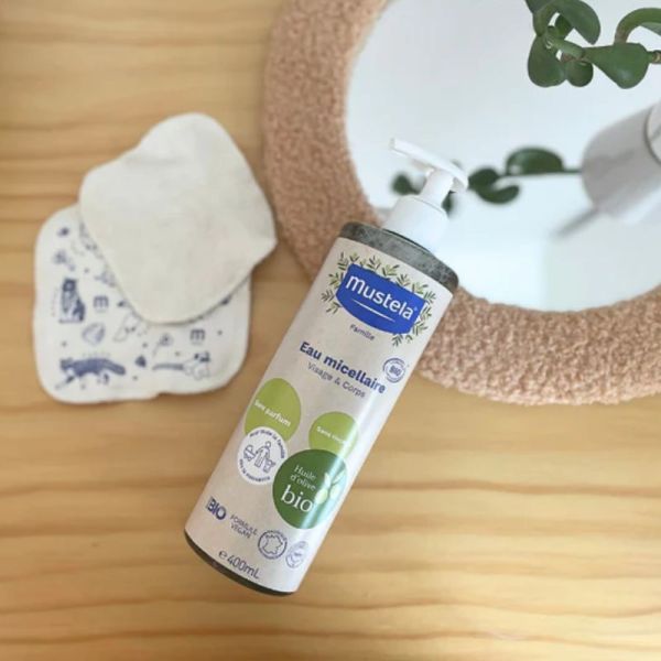 Mustela eau micellaire visage & corps bio 400ml