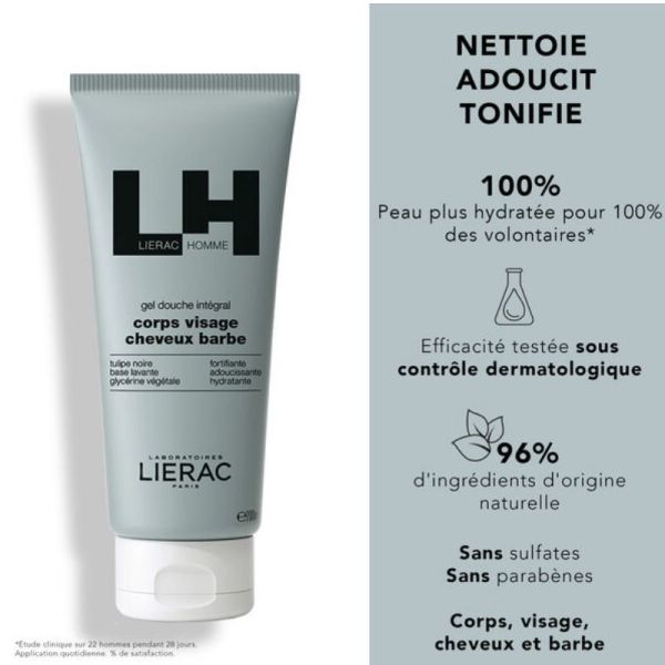 Lierac Homme gel douche Intégral 200ml