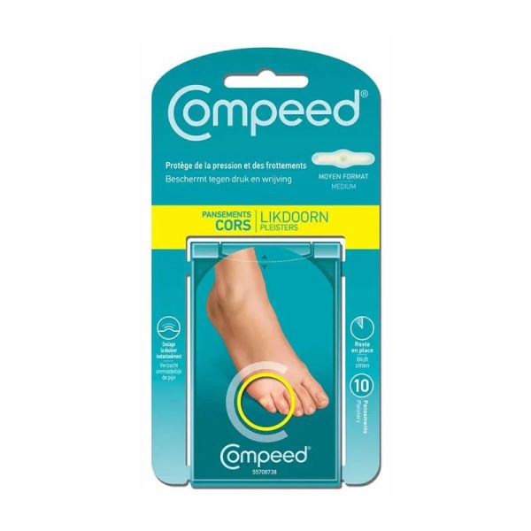 Compeed Cors Pansement Moyen Format 10 Pansements