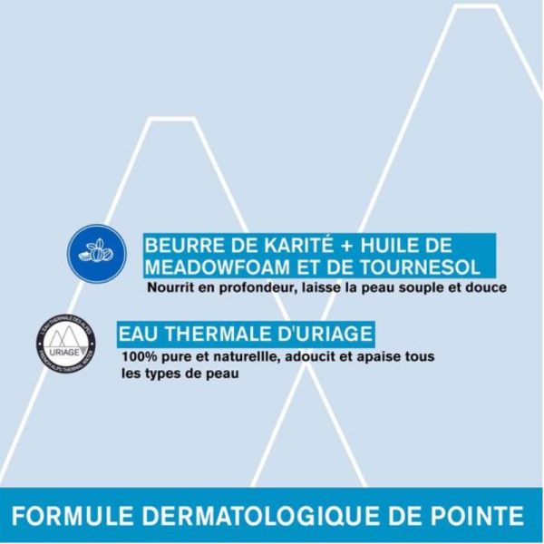 Uriage Eau Thermale crème lavante nettoie, nourrie, protège 1 litre